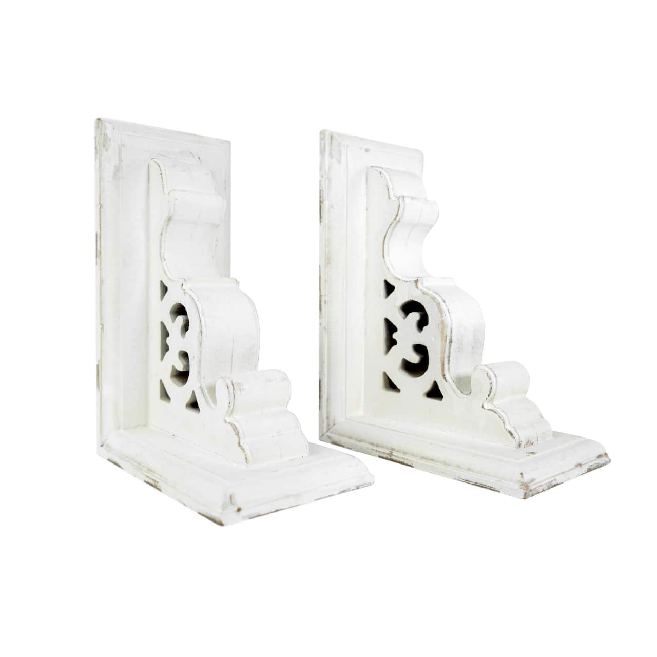American Art Décor™ 8" Vintage Decorative Wood Bookends, 2ct.